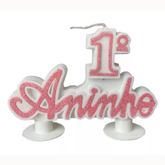 Imagem de Velas De Aniversário 1 Aninho Glitter