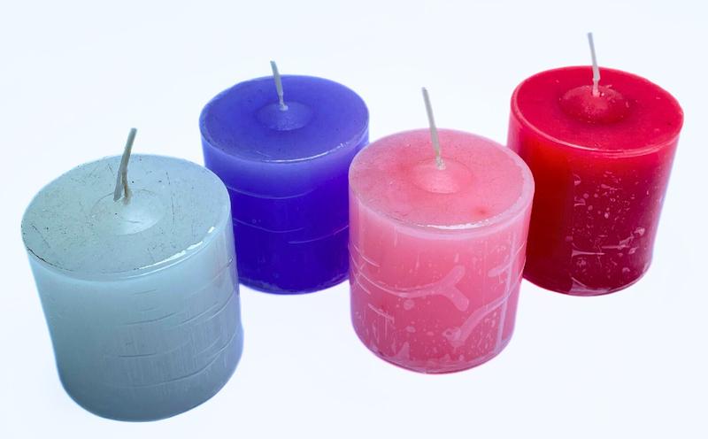 Imagem de Velas do Advento - Kit com 4 velas de 3 dias
