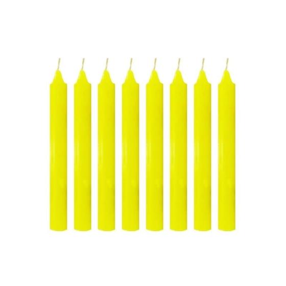 Imagem de Velas Palito Branca e Coloridas 18cm- 16 unidades ( ESCOLHA A COR NA VARIAÇÃO)