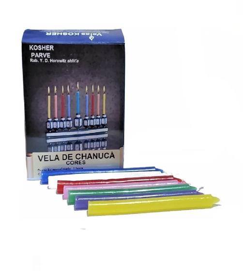 Imagem de Velas Para Menorá Chanuká Candelabro Com 44 Unid