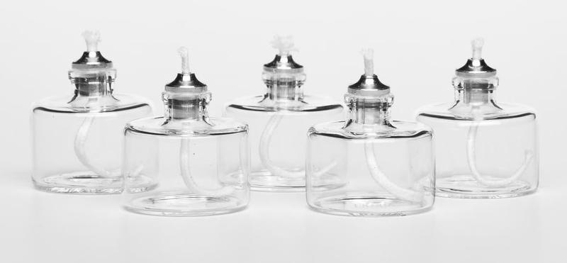 Imagem de Velas Tealight Firefly - Recarregáveis, Vidro Transparente (Pacote com 5)