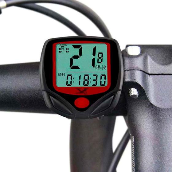 Imagem de Velocímetro Bicicleta Com 15 Funções Bike Ciclocomputador Á Prova D' Água