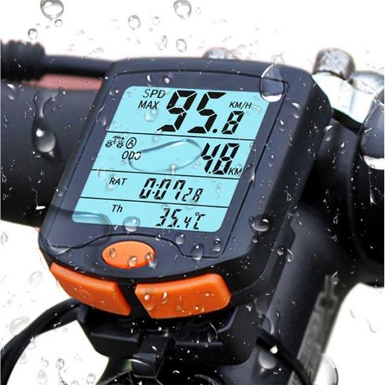Imagem de Velocímetro Ciclo Bike Computador Com Fio Sensor Luz Noturna