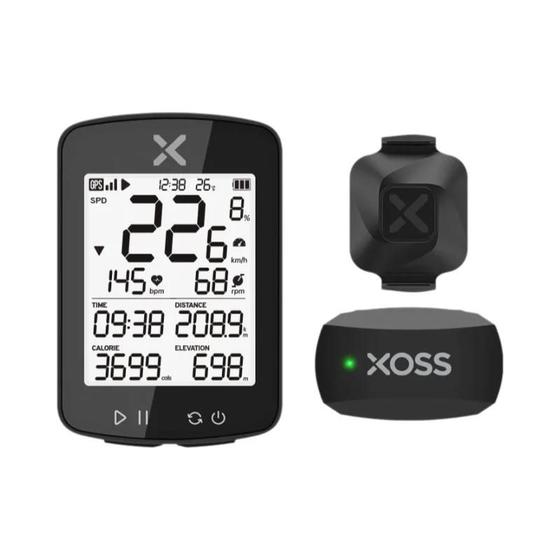 Imagem de Velocímetro de Bicicleta Sem Fio XOSS G2 GPS - À Prova D'Água com Bluetooth e USB-C