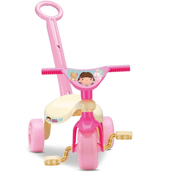 Triciclo Motoca Infantil Rosa Menina Princesa - Kepler em Promoção