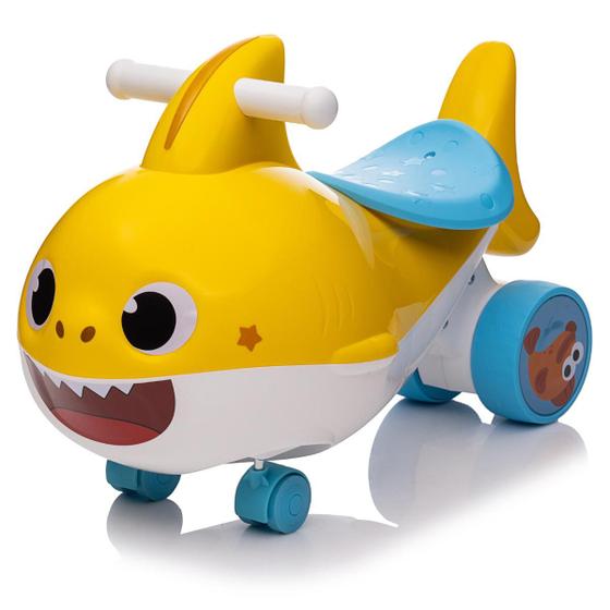 Imagem de Velotrol Infantil Baby Shark Mini Carrinho Triciclo Velocípede Musical Tonquinha Motoca luzes sons