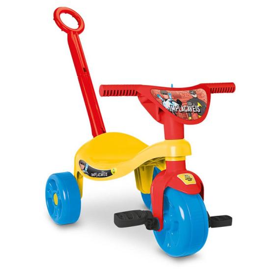 Imagem de Velotrol Infantil Triciclo Com Haste Implacáveis Samba Toys