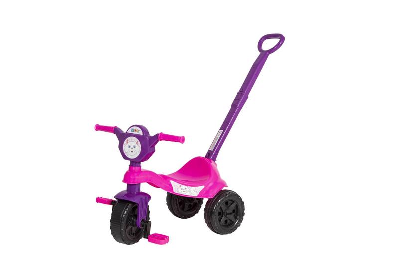 Imagem de Velotrol Infantil Triciclo Motoca Empurrador Totoca Gatinha