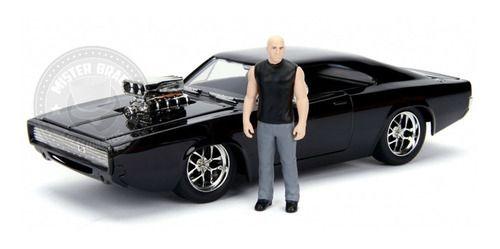 Imagem de Velozes Furiosos Dodge Charger 1970 com boneco Dom Jada 1/24