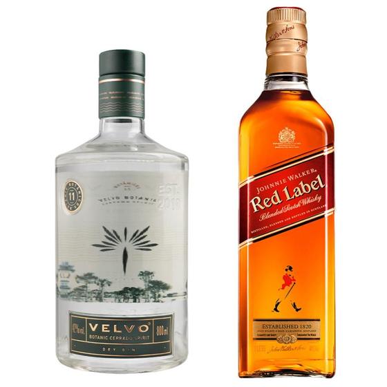 Imagem de Velvo Botanic 800ml + Johnnie Walker Red Label Blended Scotch Whisky 1000ml