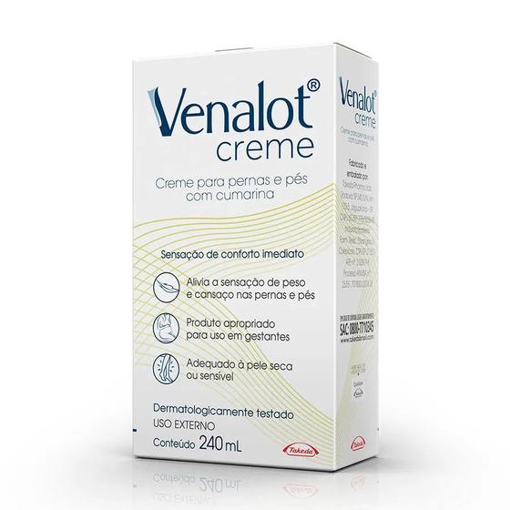 Imagem de Venalot Creme Para Pernas e Pés Com Cumarina 240ml - Venalot