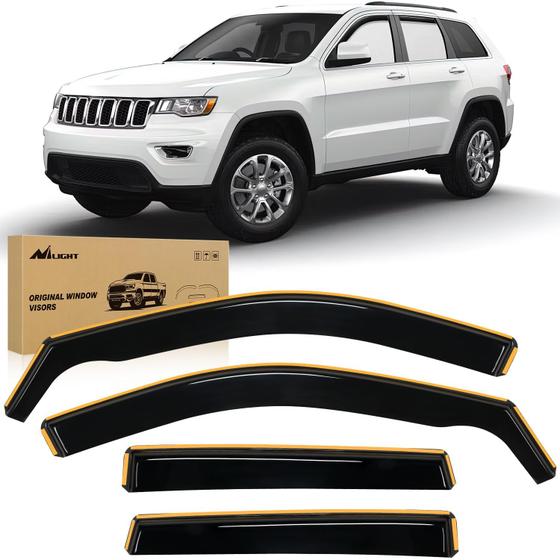 Imagem de Vent Window Visors Nilight para Jeep Grand Cherokee 2011-2020