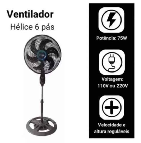 Imagem de Ventilador 75w Potencia E Frescor Ao Seu Alcance