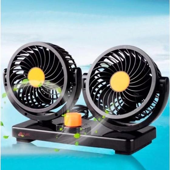 Imagem de Ventilador Automotivo Duplo Com Ajuste P/ Caminhão 24v