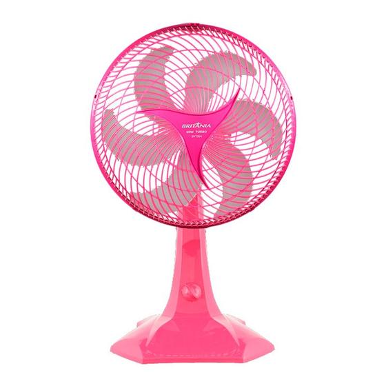 Imagem de Ventilador Britânia 6 pás BVT304 60W Turbo 30cm Maxx Force Pink Lovers Rosa