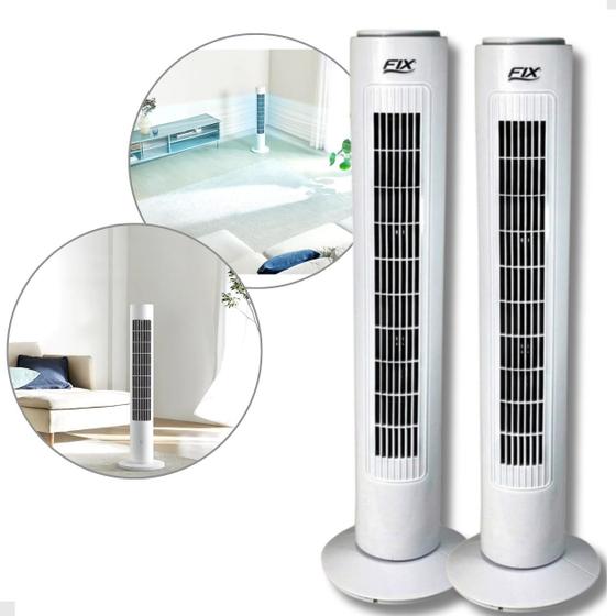 Imagem de Ventilador Circulador de Ar Coluna 220V Kit  Com 2 Unidades