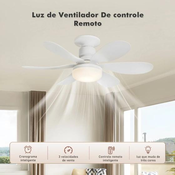 Imagem de Ventilador com Luminaria de Teto Led