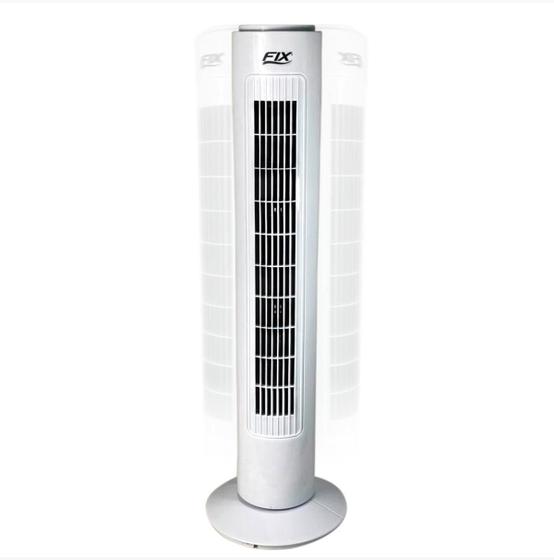 Imagem de Ventilador De Coluna Circulador Ar Branco Potente 127V Fix