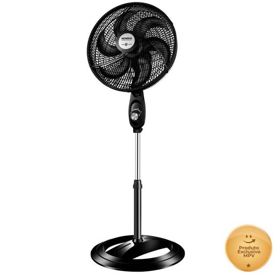 Imagem de Ventilador de Coluna Mondial 40cm V-75C-6P Super Power 6 Pás 3 Velocidades 140W - Preto