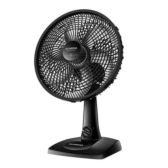 Ventilador de Mesa 30cm 6 Pás Preto Mondial 127V Menor preço em Ventilador de Mesa 30cm 6 Pás Preto Mondial 127V