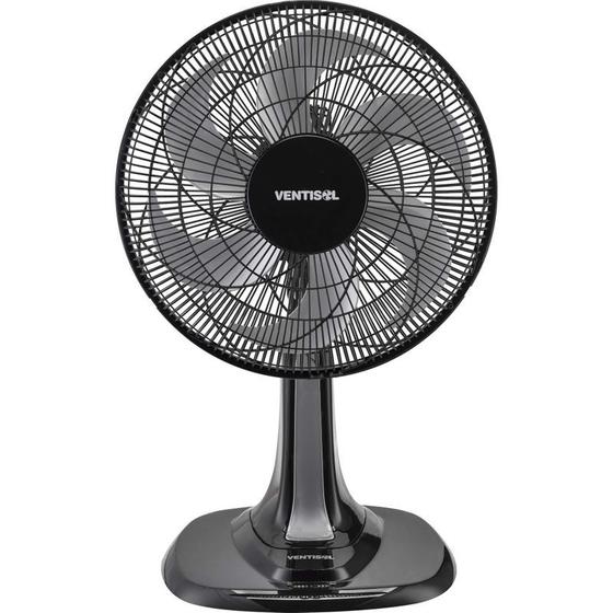 Imagem de Ventilador de Mesa 30cm com 6 Pás 220V TURBO 6 Preto/Cinza VENTISOL