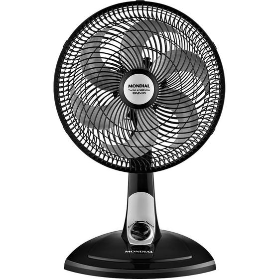 Imagem de Ventilador de Mesa 30cm Mondial VT-31 50W com 3 Velocidades Preto e Prata 127V