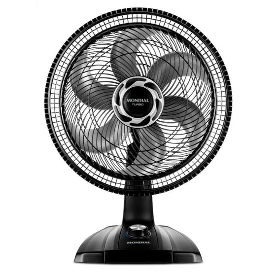 Imagem de Ventilador de Mesa 40cm Turbo 140w 220v Vt-40-nb Mondial Preto/Prata