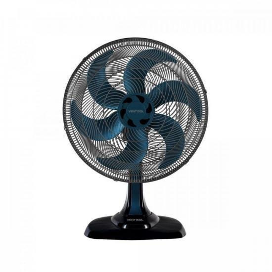 Ventilador De Mesa 50cm 220V Turbo6 Azul Ventisol Menor preço em Ventilador De Mesa 50cm 220V Turbo6 Azul Ventisol