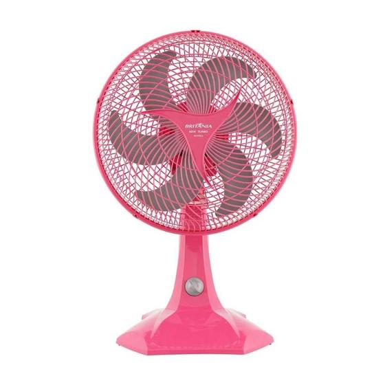 Imagem de Ventilador de Mesa Britânia 30cm 6 Pás 60W BVT304 Rosa 220V