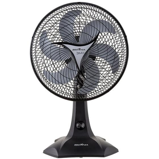 Imagem de Ventilador de Mesa Britania 30cm Protect 30 SIX 6 Pás 3 Velocidades Preto