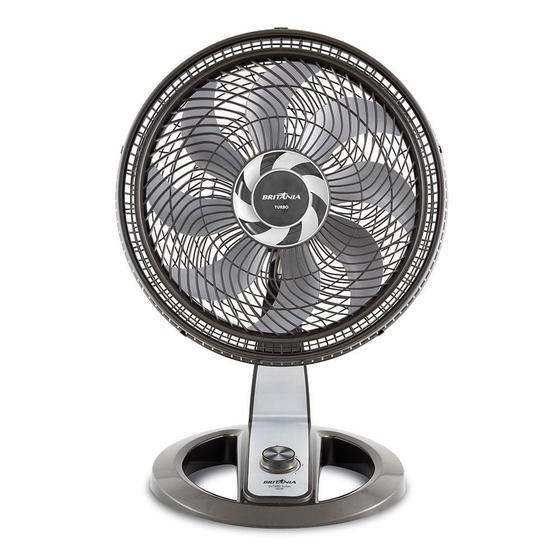 Imagem de Ventilador de Mesa Britânia BVT480T Turbo, 40cm, 160W, Titanium, Preto