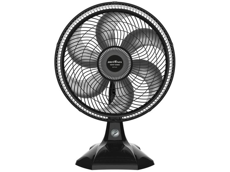 Ventilador de Mesa Britânia Maxx Force BVT400 40cm - 6 Pás 3 Velocidades Preto Imagem de Ventilador de Mesa Britânia Maxx Force BVT400 40cm