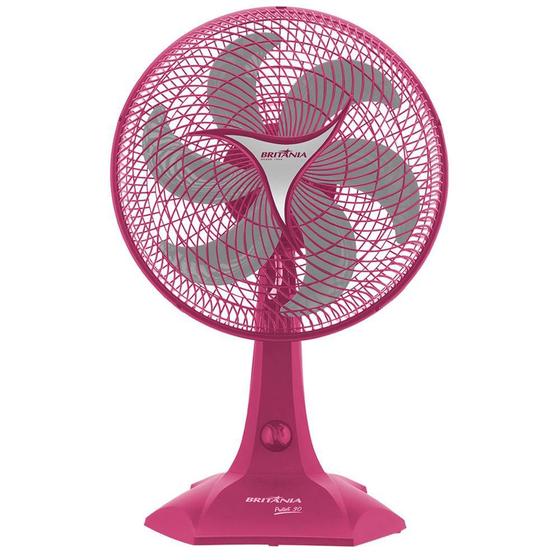 Imagem de Ventilador de Mesa Britânia Protect 30 Six, 3 Velocidades, 45W, Rosa - 110V