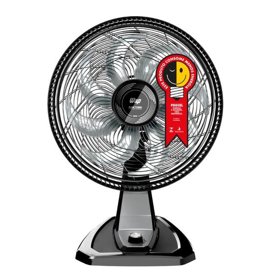 Imagem de Ventilador de Mesa e Parede Silencioso 127V 180W 8 Pás 50cm Wap Flow Turbo