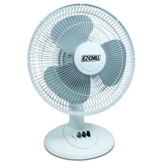 Imagem de Ventilador de mesa EZ-CHILL SB-MTSH05 30cm de 3 velocidades oscilante branco