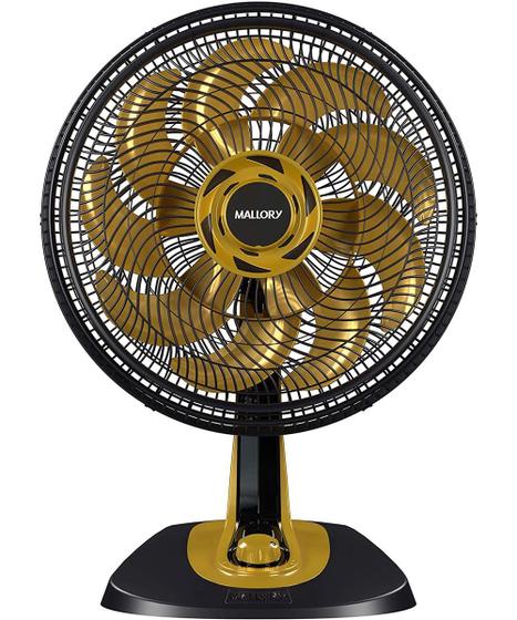 Imagem de Ventilador de Mesa Mallory Neo Air 15 Preto e Dourado