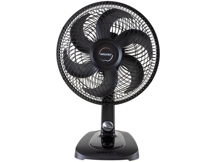 Imagem de Ventilador de Mesa Mallory Turbo Compact 30cm - 6 Pás 3 Velocidades Preto e Cinza