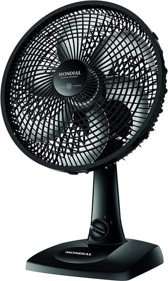 Imagem de Ventilador de Mesa Mondial 30cm Super Power 6 Pás 3 Velocidades Preto