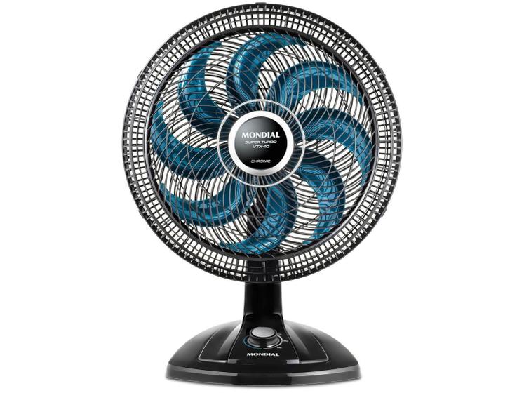 Imagem de Ventilador de Mesa Mondial Super Turbo VTX-40 Chrome 40cm 8 Pás 3 Velocidades