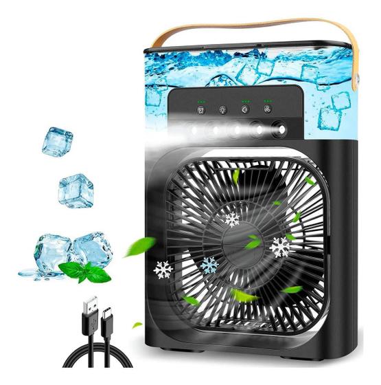 Imagem de Ventilador De Mesa Portátil Mini Climatizador Usb 110/220V