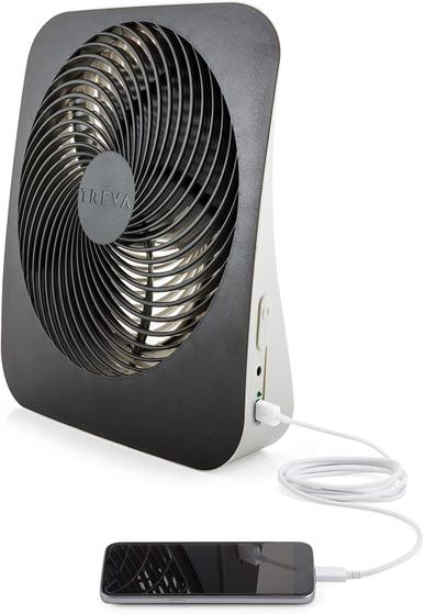 Imagem de Ventilador de Mesa Portátil O2COOL Treva 25cm - Bateria e USB