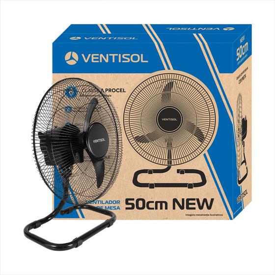 Imagem de Ventilador De Mesa Preto New 50cm Bivolt Ventisol