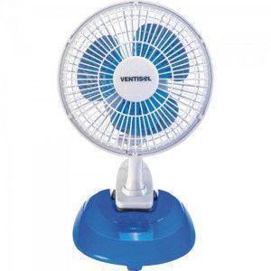 Ventilador de Mesa Ventisol Mini 20 com CLIP BRANCO/AZUL 127V Menor preço em Ventilador de Mesa Ventisol Mini 20 com CLIP BRANCO/AZUL 127V