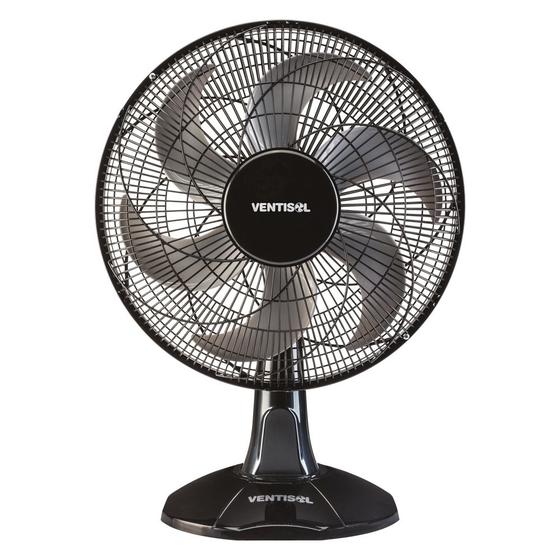 Imagem de Ventilador De Mesa Ventisol Oscilante 40Cm Turbo 6 Preto/Cinza 127V