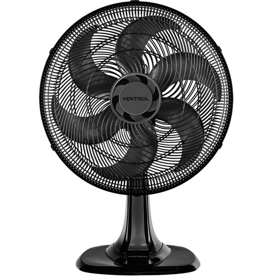 Imagem de Ventilador de Mesa Ventisol Turbo 6 40CM, 6 Pás, 3 Velocidades, Suporte de Parede Integrado