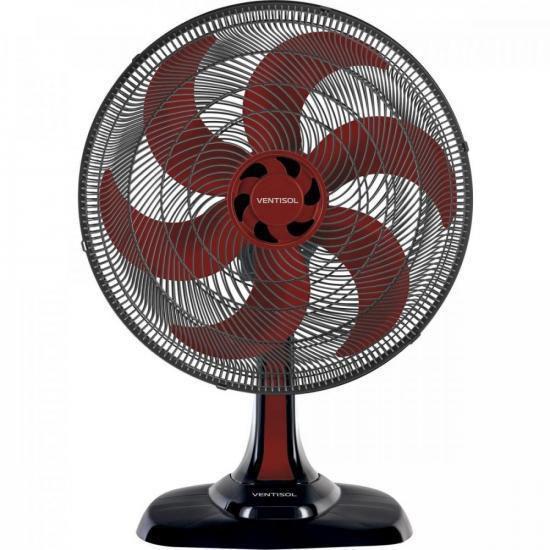 Imagem de Ventilador De Mesa Ventisol Turbo 6 50cm Vermelho 127V