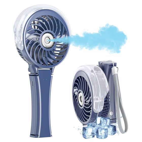 Imagem de Ventilador de nebulização HandFan 2024 Portátil Recarregável 34mL Azul Royal