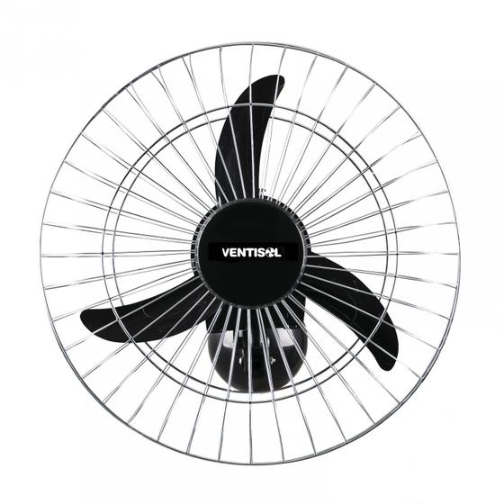 Imagem de Ventilador de Parede 50cm Grade Cromada Premium Ventisol Bivolt Preto