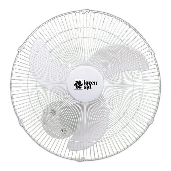 Imagem de Ventilador De Parede Loren Sid Turbo 3 Pás 60cm M1 Branco