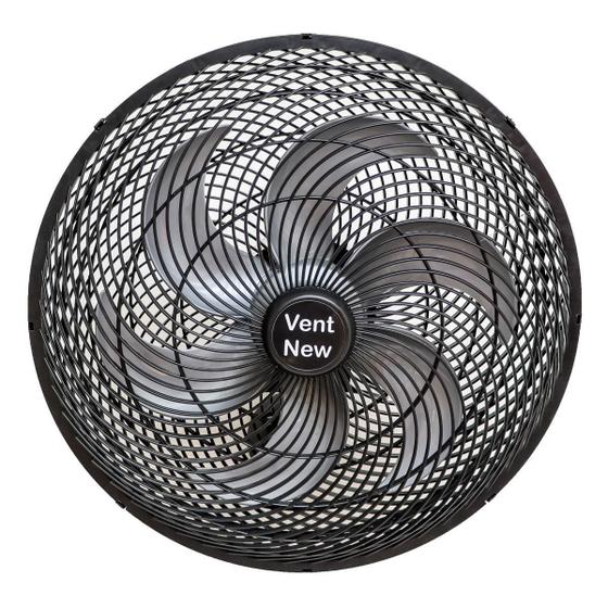 Imagem de Ventilador De Parede Oscilante 50cm Preto Prata Bivolt